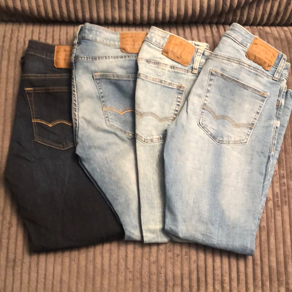 American Eagle Slim Straight - 4 pair jean bundle 30x30